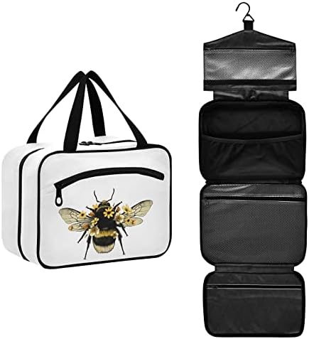 Domeniking Bee Hanging Toiletrie Bag Portabil Portabil Cosmetic Genti Organizatori de machiaj de călătorie pungă pentru bărbați