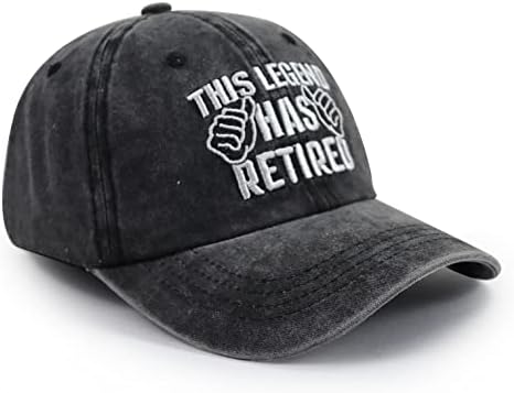 Xpayzere această legendă a retras șapcă de Baseball pentru bărbați Femei pensionari, amuzant reglabil spălat bumbac brodate pălărie