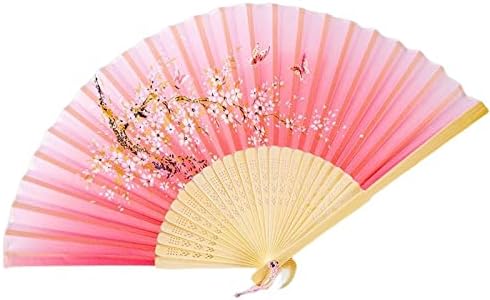 Fanul pliabil Qiufen - Ventilator pliabil în stil chinezesc - Model de nuntă pentru vopsire în stil alb chinez