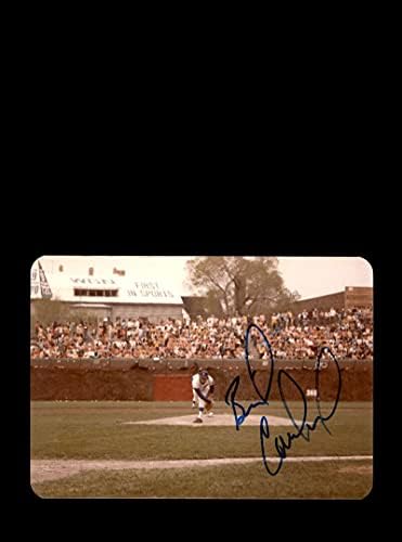 Bill Caudill semnat original 1979 4x6 Snaphot Photo Chicago Cubs la Wrigley