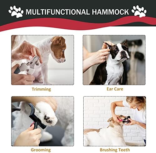 Hamac pentru îngrijirea câinilor Periflowin pentru câini, Sling pentru îngrijirea câinilor pentru tăietori de unghii, pilă