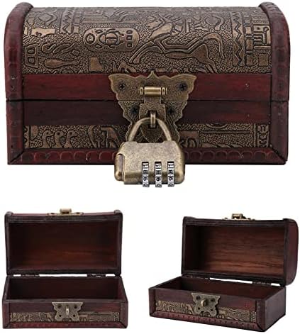 Organizator cutie de bijuterii OKJHFD, durabil Vintage Stil European carcasă clasică din lemn Cutie de depozitare Bijuterii