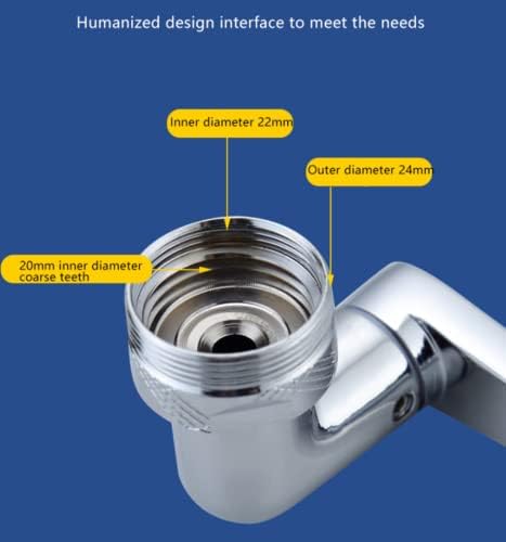 FAUCET Extender, 1440 ° rotativ filtru de stropire filtru extender aerator robinet, 2 moduri de ieșire de apă robot robot adaptor pentru baie bucătărie-tot cupru de ieșire