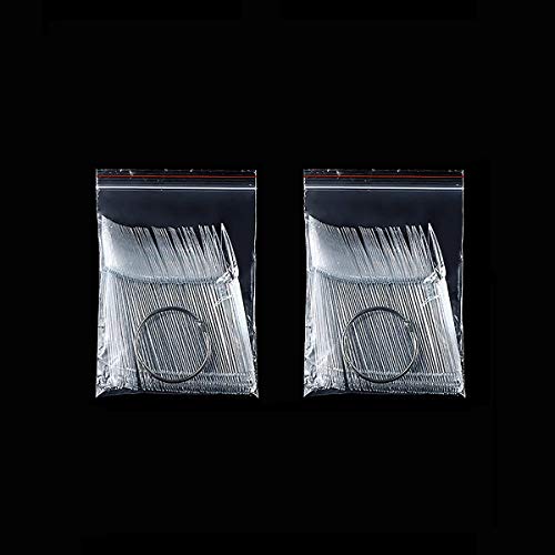 100 pcs gogoonly unghie standuri transparente stiletto sfaturi de unghii de unghii afișare tablă de ventilator acrilic sfaturi