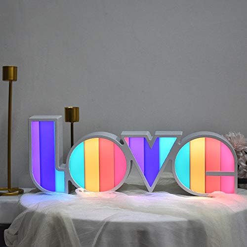 Guocheng LED Love Sign Lights - Love Marquee Signs Lampa Baterie și Usb Power Litere Love Decoration for Home Copii Copii Bedroom