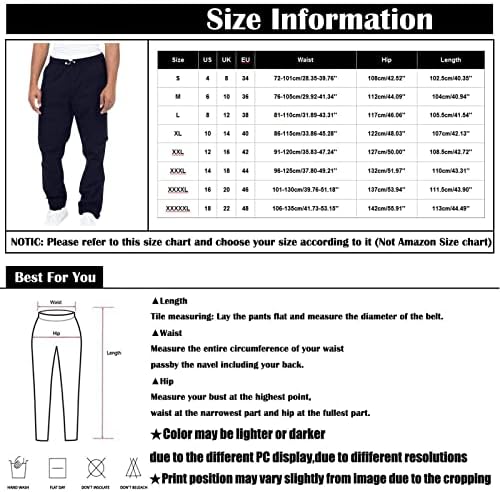 Saxigol 2023 Pantaloni de marfă pentru bărbați cu mai multe buzunar