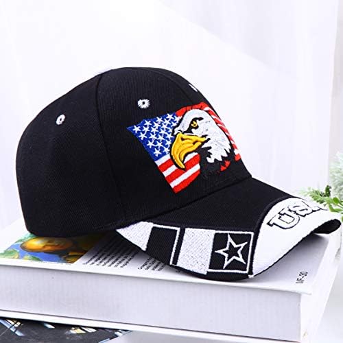 TENDYCOCO șapcă de Baseball cu vultur brodate Trucker pălărie cu pavilion american patriotice Cap Unisex