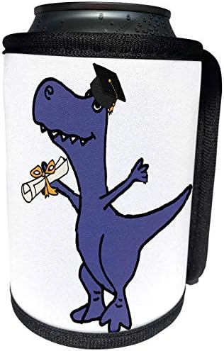 3Drose All Smiles Art Graduation - amuzant drăguț T -Rex Dinozaur în capac de absolvire și defilare de diplomă - Can mai rece înveliș de sticlă