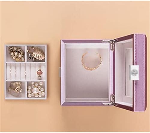 DANN Cercel colier cutie de bijuterii European printesa bijuterii cutie de bijuterii cutie de bijuterii de stocare de călătorie