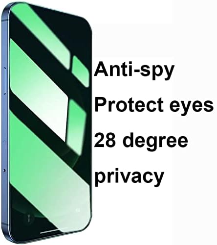 Bwedxez 3 Pack Anti-Albastru Confidențialitate temperat costum de sticlă pentru iPhone Xs Max / iPhone 11 Pro Max anti-spion