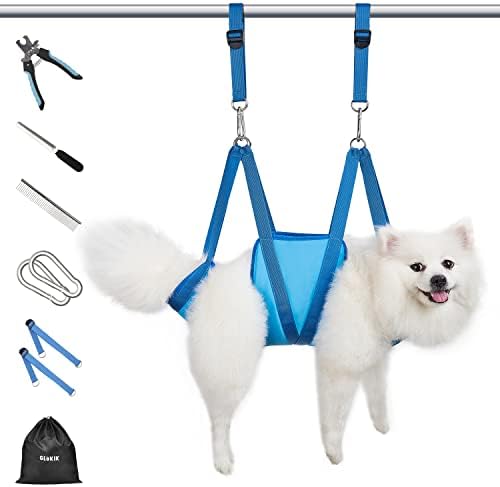 Kit hamac pentru îngrijirea câinilor: include tăietoare de unghii pentru animale de companie,cârlige pentru carabină,curele