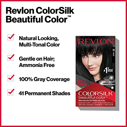 Revlon Colorsilk Haircolor, Blond Cenușiu Închis, 10 Uncii