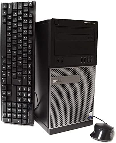 Dell OptiPlex 7010 Minitower PC Desktop-Intel Core i5-3470, 3,2 GHz, 8 GB, 512 GB SSD, DVD, Windows 10 Professional