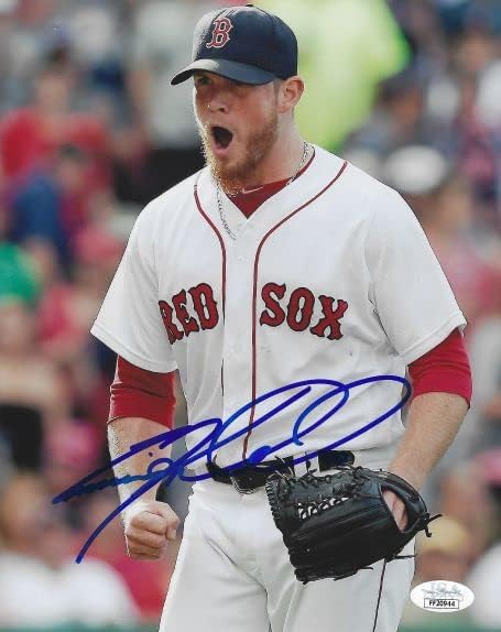 Autografat Craig Kimbrel 8x10 Boston Red Sox Photo JSA