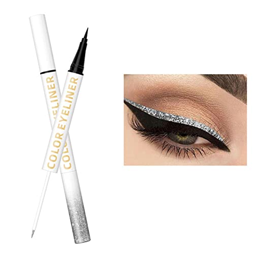 HMDABD Eyeliner creion ascuțitor impermeabil Eyeliner ultra subțire precis toată ziua machiaj negru Eyeliner lichid 1,5 ml