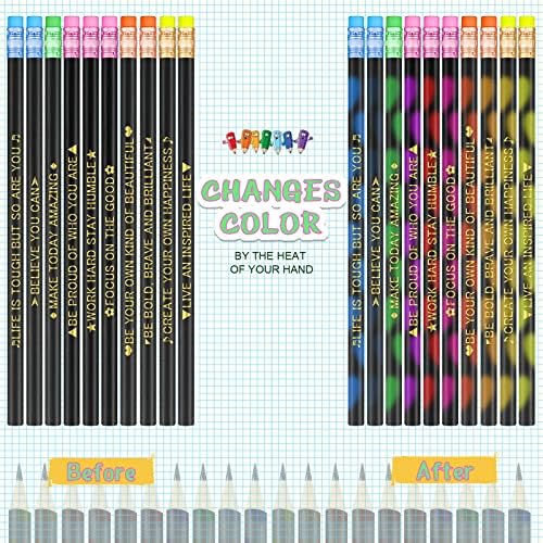 Eersida 80 buc creioane motivaționale schimbarea culorii starea de spirit creion Inspirational creion cu zicători 2b creion