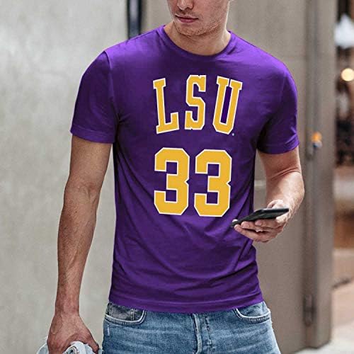 Campus Colors Adult NCAA College Legend Nume and Number Tricou