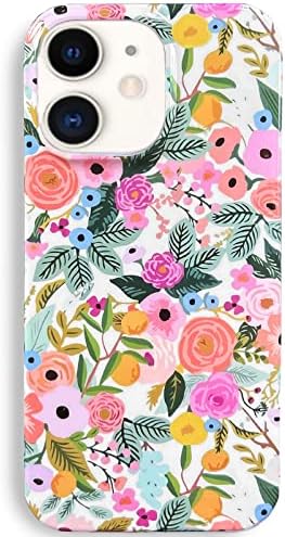 J.West iPhone 12 Carcasă, iPhone 12 Pro Case 6.1, Soft Shockproof Floral Phone Cover de protecție pentru femei, design model