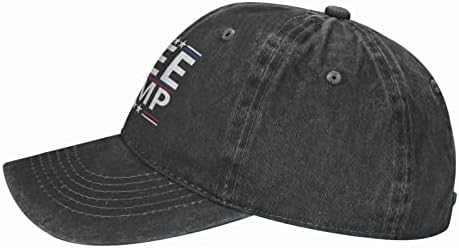 Uqdght Trump 2024 ia America înapoi Unisex Adult Baseball pălărie de Cowboy Negru