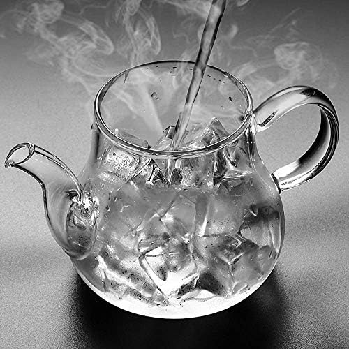 Set de ceai 9 bucăți de sticlă limpede set de ceai kungfu cu tavă portabilă din lemn de ceai de ceai rezistent la căldură Set