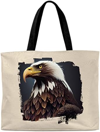 Geanta American Eagle Graphic Tote - Bag de cumpărături pentru design patriotic - geantă cu tote grafic