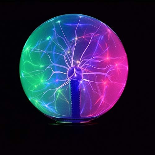 Lămpi cu bilă cu bilă cu plasmă magică tactilă de sunet sensibil birou tesla bobină de bobină ușoară Nebula sfera fulgerului