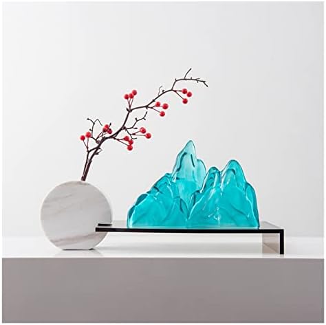 N/A Glass Rockery Tavy Set Decorație Studiu de ceai pentru casă decorare moale (culoare: B, dimensiune