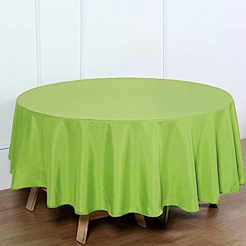 BalsaCircle 90 inch Apple verde rotund Poliester fata de masa Tesatura tabel acoperi lenjerii de pat pentru petrecerea de nunta