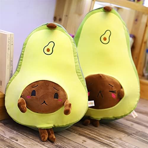 Gayouny Avocado Jucării de pluș de avocado Simulare moale Fructe de avocado pernă pernă cameră canapea decor pentru copii cadou
