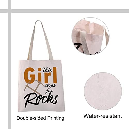 Vamsii Rock Colector Cadouri Această fată se oprește pentru roci pentru geantă geantă de vânătoare rock geologie cadouri pentru