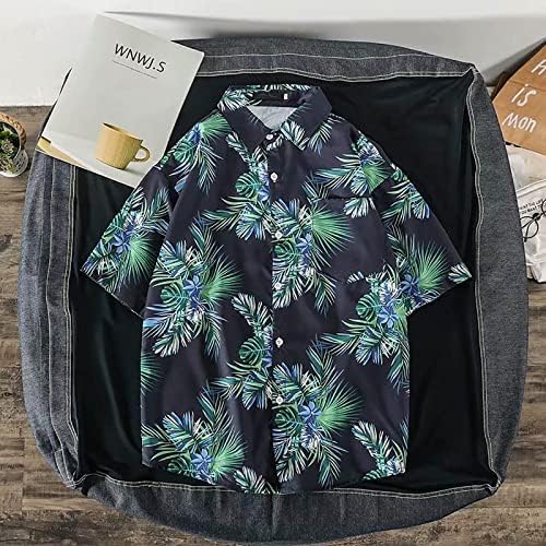 Cămașă hawaiană nebună Hicolliee pentru bărbați Stretch Golf Tricou pentru bărbați, purtați zilnic, rochie de tricou cu mai