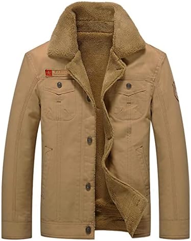 Jachete de bumbac pentru bărbați Sinzelimin pentru bărbați de iarnă Modă cu mâneci lungi CASHMAMERE SAPLEL ÎNCĂLCAT Supradimensionat