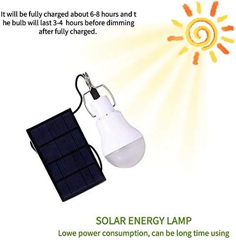 Becuri cu LED-uri portabile lumini solare solare Powered pui Coops lumina cu 3.5 m panou Solar pentru Camping Cort pescuit