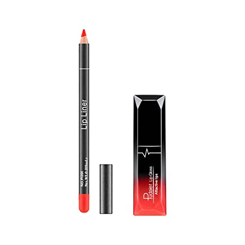 Fit Make Up Gloss Lip Fade Set7.5ml nu Lip Cup Liner modificare ruj Lip Fog 12-culoare Non-Stick culoare face crema mai cald