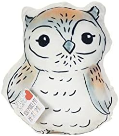 Giftcraft Owl pernă, Pernă decorativă de aruncare, pernă de pluș, Decor de pepinieră, decor de cameră drăguț, Decor de cameră