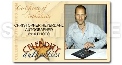 Christopher Heyerdahl Autografat 8x10 Sanctuary Night Foto cu MJD INSC