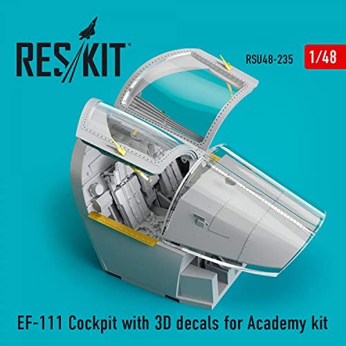 Reskit RSU48-0235 1/48 EF-111 Cockpit cu decalcomanii 3D pentru kit academic