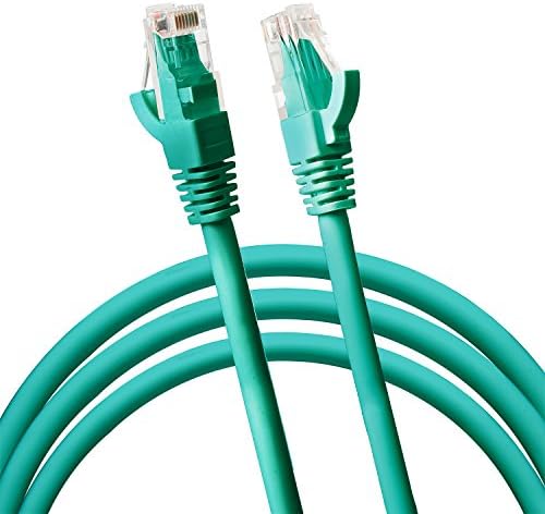 JUMBL CAT6 RJ45 Cablu de rețea Fast Ethernet - 5 metri verde - conectează computerul la imprimantă, router, cutia de comutare