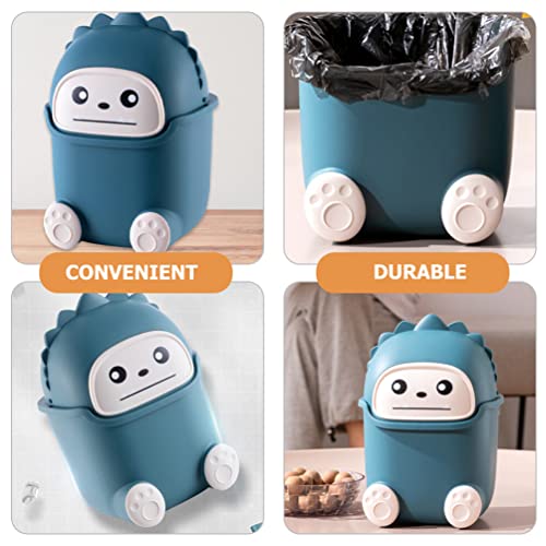 Coșul de gunoi din plastic mini gunoi de gunoi: desen animat micuț mic de gunoi de gunoi de gunoi de gunoi pentru mini gunoi