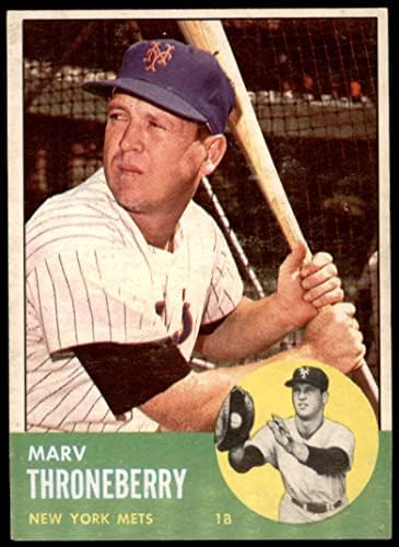 1963 Topps 78 Marv Throneberry New York Mets VG/Ex Mets