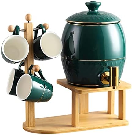 N/A Cupa ceramică a fierberii cu ceașcă de ceașcă de ceai set cu ceai cu robinet, rezistent la temperaturi ridicate, rezistent