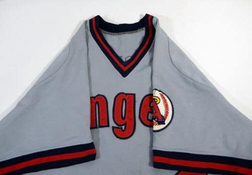1985 California Angels Craig Gerber 2 Joc folosit Grey Jersey 42 DP14382 - Joc folosit Jerseys MLB
