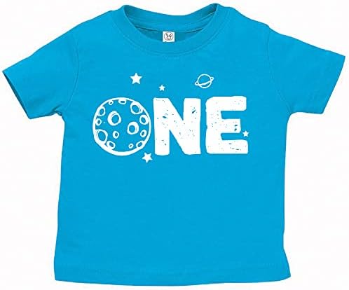 Un an vechi 1st Birthday Outer Space Tema Ziua de nastere copil copil Tee Shirt