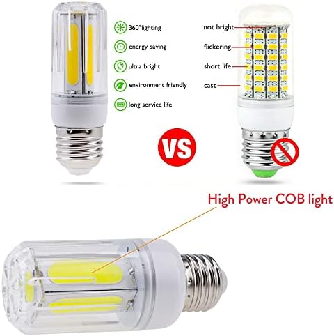 AGIPS wide Voltage Lights 10buc LED COB lampă de porumb AC 85-265V E14 E12 B22 E26 LED bec candelabru pentru iluminat acasă