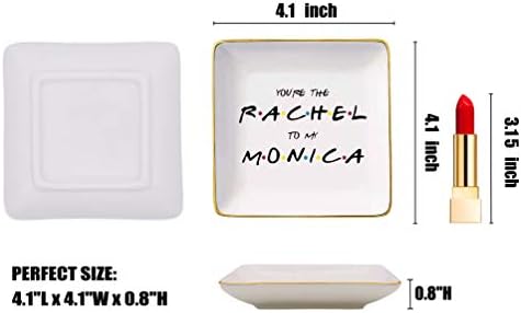 Cel în care prietenii - tu ești Rachel la Monica mea - Ceramic Bijuterii Suport pentru Drhet Box Tavy - Cadou de prietenie
