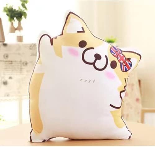 Corgi Dog Plush/Plushie Lovers Pillow Kawaii 40*30cm animale umplute drăguțe Shiba pernă pentru băiat/fată prietenă ca un cadou
