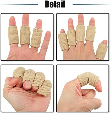 Vocoste 30 buc mâneci respirabile cu degetul, bretele de degetul mare susțin protectorii de compresie elastică pentru relaxarea