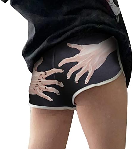 Drawyme Jungkook Anime Women Shorts Anime Anime Beach Pantaloni scurți pentru femei Sumar pantaloni scurți