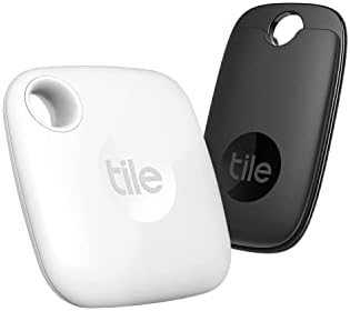 Tile Mate White & amp; Tile Pro Black Combo - Tracker Bluetooth de înaltă performanță, căutător de chei și localizator de articole