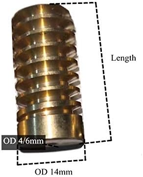 ZHENGGUIFANG ZGF-BR 1 bucată 1m cupru viermi Unelte od 14mm 4/6mm gaura diametru stânga/dreapta instrument piese